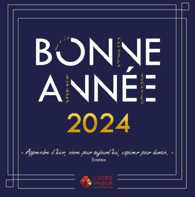 2024 carte de voeux lycée