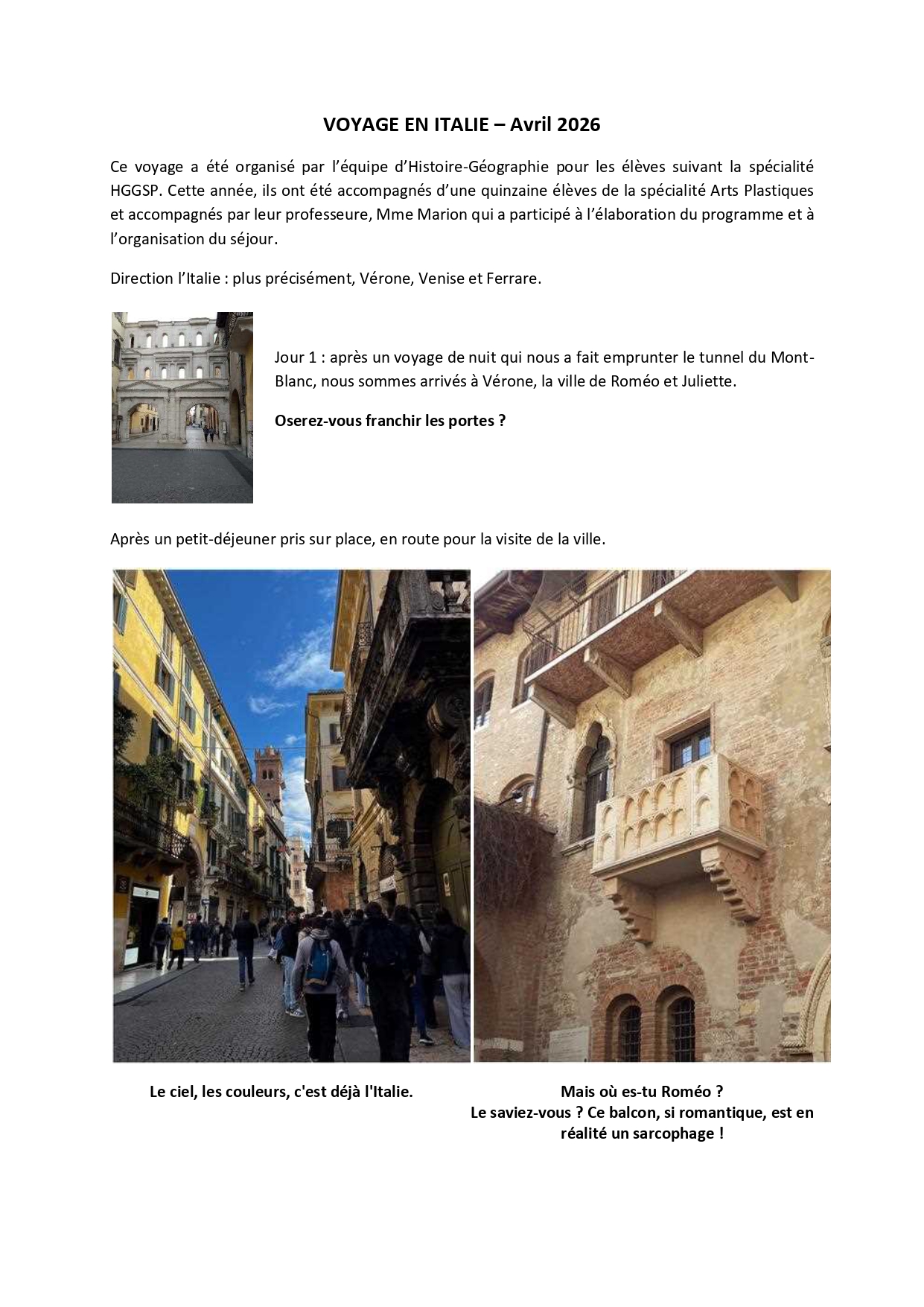 VOYAGE EN ITALIE Site Prieur page 0001