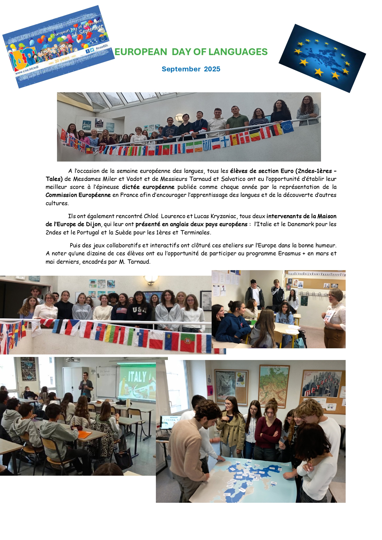 article ECLAT EUROPEAN DAY OF LANGUAGES page 0001